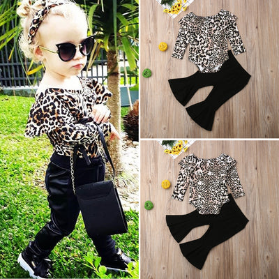 Leopard Girl Clothing Set