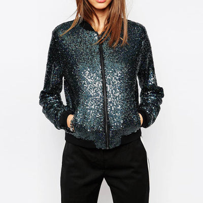 Bling Bling Mermaid Sequins Navy Jacket - Well Pick Review