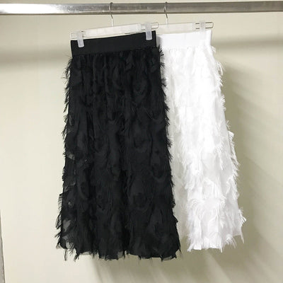 Summer Tulle Tassel Skirt