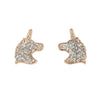 Tiny Crystal Unicorn Earrings