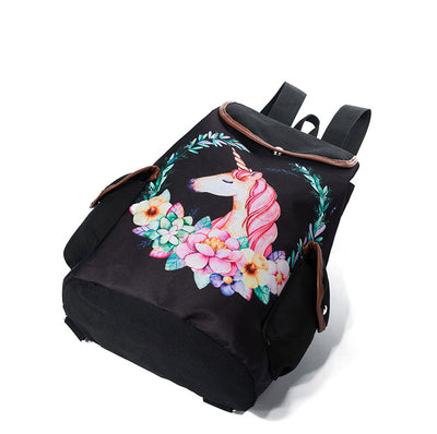 Unicorn Printed School Backpack