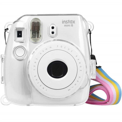 Instant Camera Clear Case & Rainbow Strap