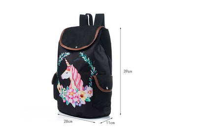 Unicorn Printed School Backpack