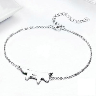 Trendy Unicorn Silver Bracelet