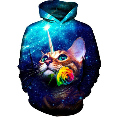 3D Unicorn Cat Galaxy Hoodie - Well Pick Review