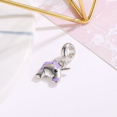 Purple Unicorn Charm