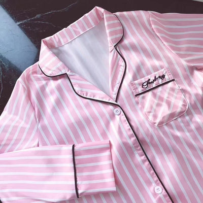 Pink Silk Sleepwear Set