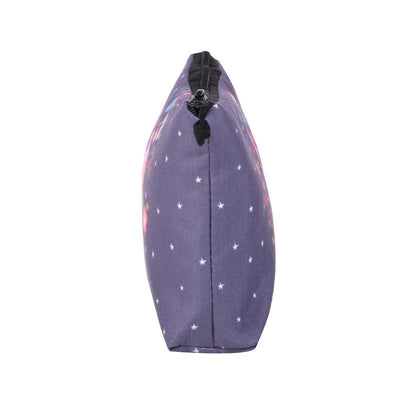 Unicorn Grey Purple Cosmetic Bag