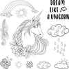 Unicorn Clear Silicone Stamp/ Cutting Dies
