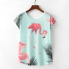 Harajuku Bird Print T-shirt