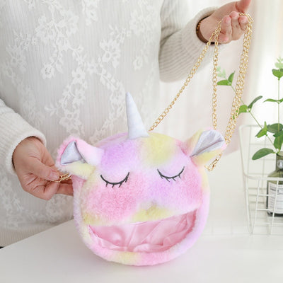Lovely Rainbow Unicorn Plush Bag