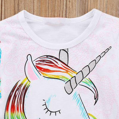 Tassels Unicorn Girl T-shirt