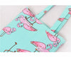 Mint Flamingos Print Tote Bag