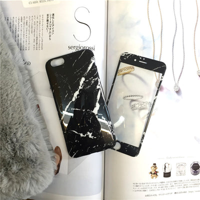 4 Colors Marble Cases + Free Screen Protector Set - Well Pick Review