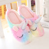 Multicolor Unicorn Soft Slippers