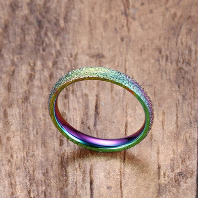 Glitter Rainbow Ring