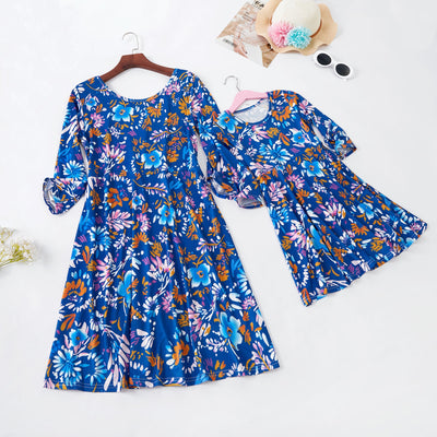 Blue Floral Mom and Daughter Dress - Well Pick Review