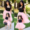 Pink Princess Mom and Daughter Dress
