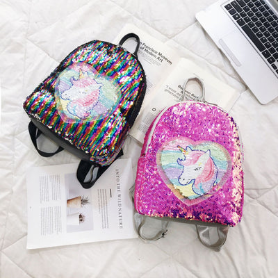 Sequin Unicorn Mini Backpack