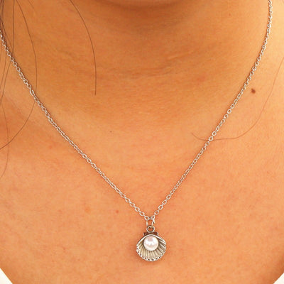 Pearl In Shell Necklace