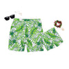 Tropical Green Leaf Family Swimsuit 