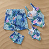 Leaf Print Family Matching Swimsuit