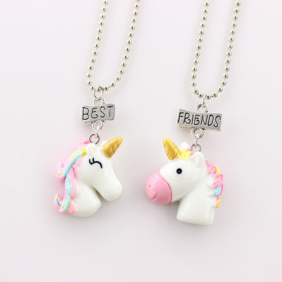Unicorns Best Friends Necklace Set