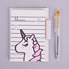 Cartoon Unicorn Mini Notebook & Pen Set