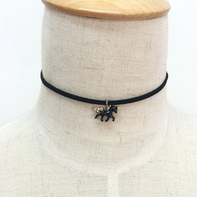 HOT Unicorn Choker Leather Necklace