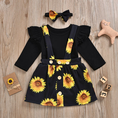 Summer Sunflower Baby Romper