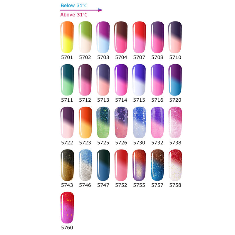 Free U.S. Shipping - Color Changing Thermal Nail Polish - 