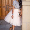 Women's Knee Length Tulle Skirt