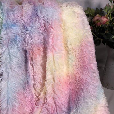 Fuzzy Rainbow Blanket
