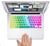 12 Languages Rainbow Silicone Macbook Keyboard Cover