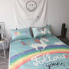 Rainbow Unicorn Sleeping Mat and Doormat Set