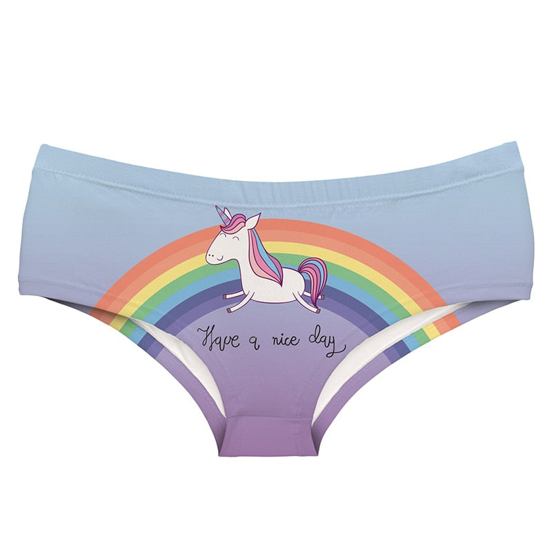 1Pcs Panties Simple Cute Cartoon Underwear Girls Briefs Women's