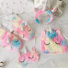 Rainbow Plush Unicorn Gift Set