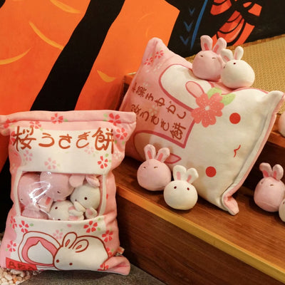 Bag of Mini Rabbits Pillow - Well Pick Review