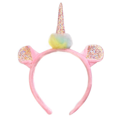 Glitter Pink Unicorn Headband