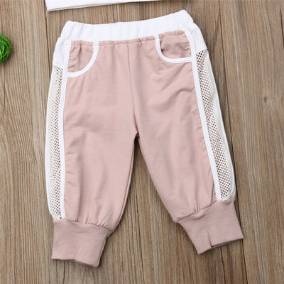 Baby Girl Crop Top/Pants Set