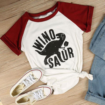 Winosaur Wine Dinosaur T-Shirt
