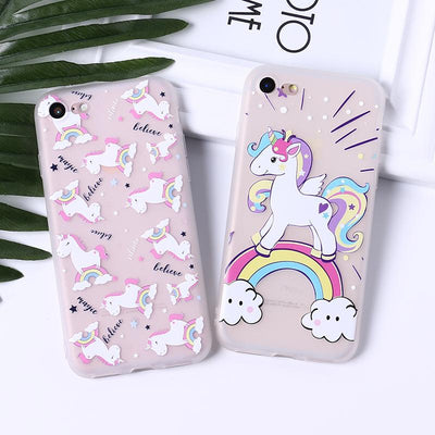 Unicorn Rainbow Cartoon Phone Case