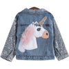 Baby Girls Unicorn Bling Denim Jacket - Well Pick Review