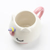 Pink Unicorn Eyelashes Mug