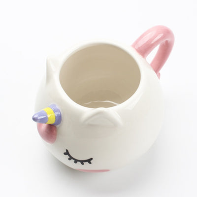 Pink Unicorn Eyelashes Mug