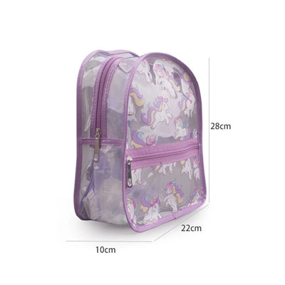 Transparent Cute Unicorn Backpack