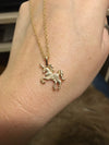 Tiny Gold/Silver Unicorn Necklace