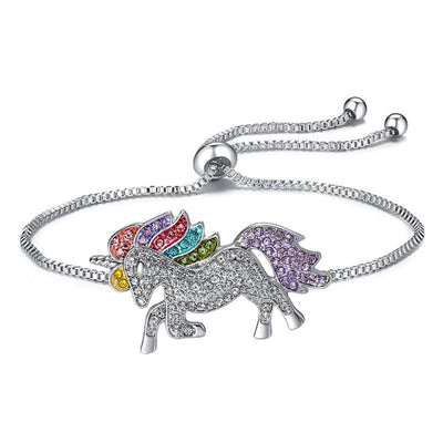 Free - Crystal Rainbow Unicorn Bracelet