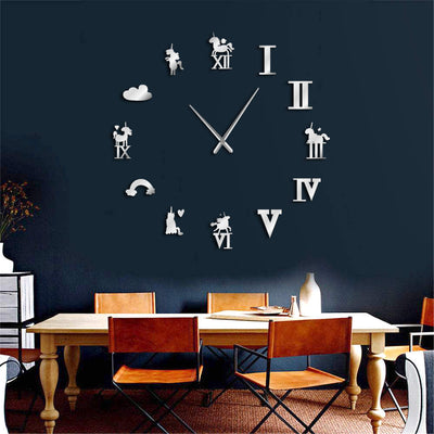 Modern Unicorn Decor Wall Clock