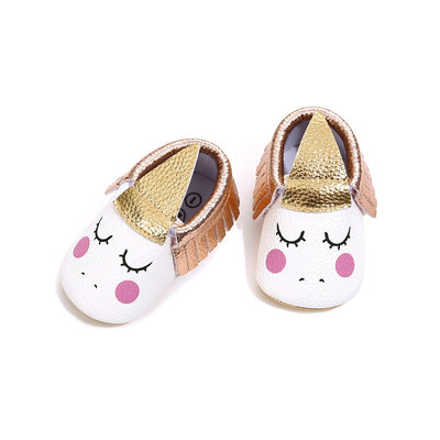 Golden Horn Unicorn Baby Shoes